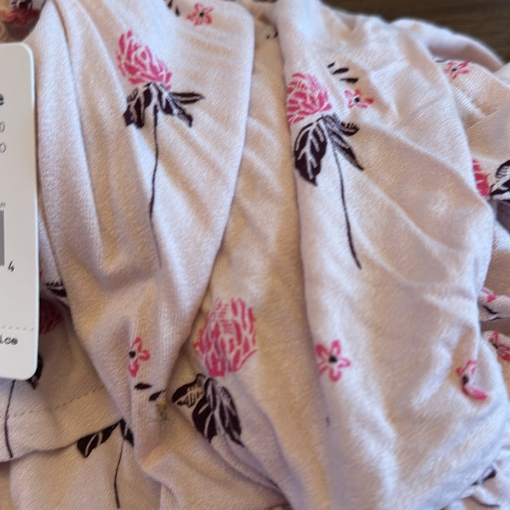 Free People Lana Off The Shoulder Romantic Boho Floral Top Bell Sleeves NEW S - Picture 7 of 7